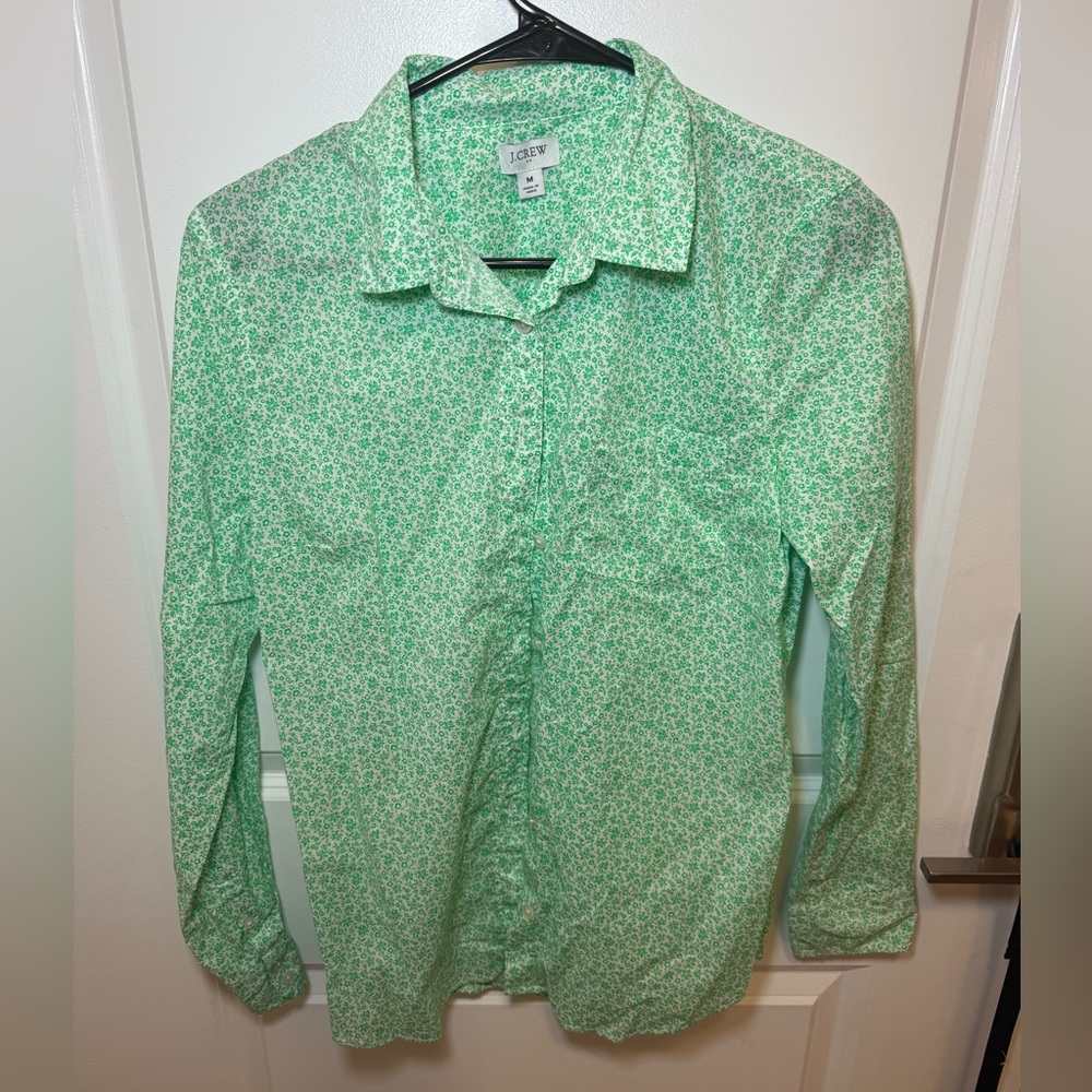 J. Crew Woman’s Green Shirt